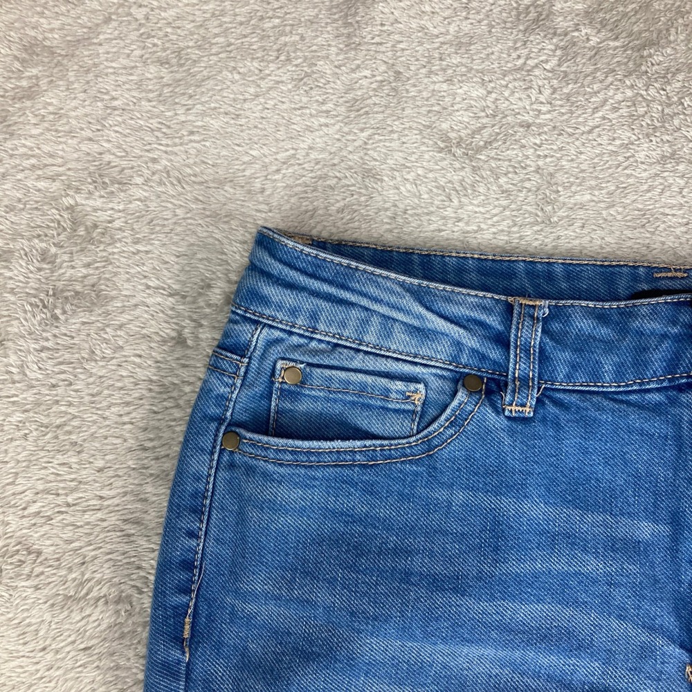 d.jeans Womens Size 6 Medium Wash Distressed Skinny Jeans 30 Waist - Picture 3 of 14